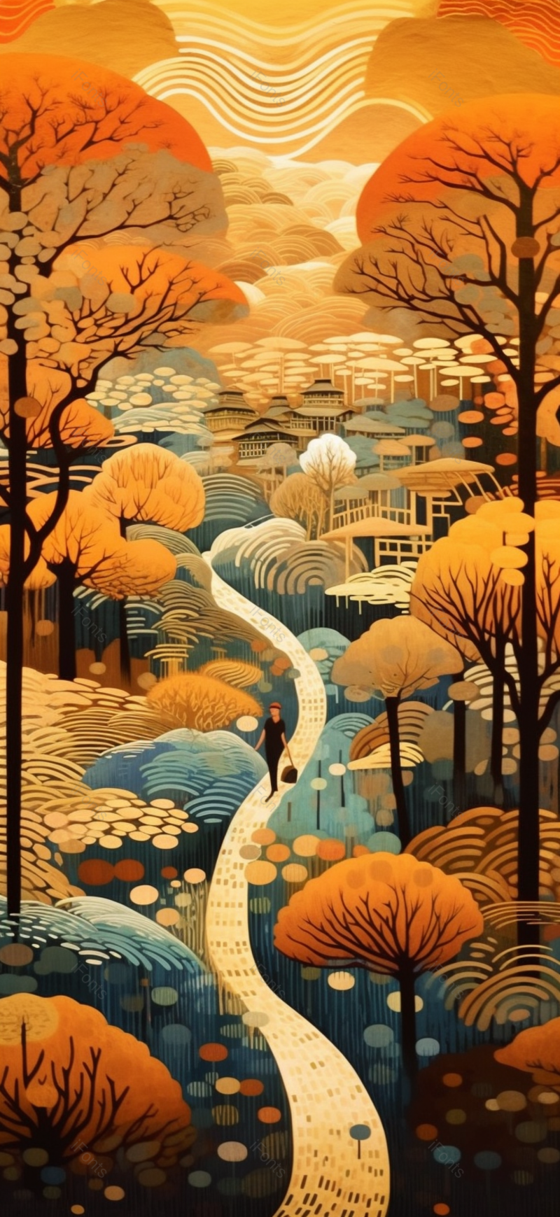 农作物芒种氛围感手绘背景图,插画/手绘图,插画/手绘图库,插画/手绘图下载,插画/手绘